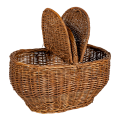 Panier de Pique-nique Vintage en osier 50 x 28 cm H 43 cm