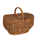 Panier de Pique-nique Vintage en osier 50 x 28 cm H 43 cm