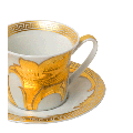 Tasse et sous-tasse à café Versace 10 cl