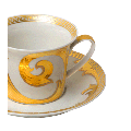 Tasse et sous-tasse à thé Versace 25 cl