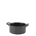 Mini cocotte porcelaine noire Ø 7,2 cm H 3,5 cm 8 cl