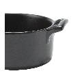 Mini cocotte porcelaine noire Ø 7,2 cm H 3,5 cm 8 cl