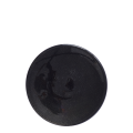 Assiette à pain noire en verre Ø 14 cm