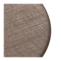Assiette de présentation taupe en verre Ø 32 cm