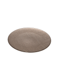 Assiette de présentation taupe en verre Ø 32 cm