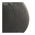 Assiette de présentation noire en verre Ø 32 cm