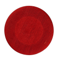 Assiette de présentation rouge en verre Ø 32 cm