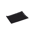 Sets de table/serviettes tissu noir 48 x 32 cm en rouleau (12)