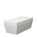 Banquette Lounge Pool blanc 40 x 80 cm H 30 cm