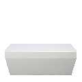 Table basse Lounge Pool blanc 40 x 80 cm H 38 cm