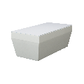 Table basse Lounge Pool blanc 40 x 80 cm H 38 cm