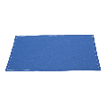 Sets de table/serviettes tissu bleu 48 x 32 cm en rouleau (12)