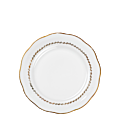 Petite assiette Vintage blanche et dorée Ø 18-20 cm