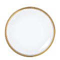 Grande assiette Vintage blanche et dorée Ø 23-25 cm