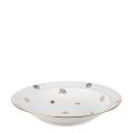 Plat creux Vintage blanc et doré