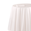 Nappe chintz blanc 310 x 310 cm ignifugée M1