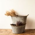 Bassine en zinc vintage petit format