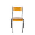 Chaise d’écolier bois acier vintage