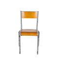 Chaise d’écolier bois acier vintage