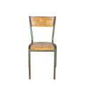 Chaise d’écolier bois acier vintage