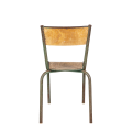 Chaise d’écolier bois acier vintage