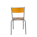 Chaise d’écolier bois acier vintage