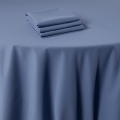 Nappe Marjorie bleu 290 x 500 cm ignifugée M1