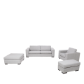 Canapé Loft gris 80 x 196 cm H 73 cm