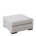 Pouf Loft gris 80 x 80 cm H 40 cm