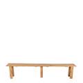 Banc nature en chêne 30 x 240 cm H 47 cm