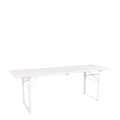 Table Kermesse blanche 70 x 220 cm H 78 cm