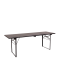 Table Kermesse noire 70 x 220 cm H 78 cm