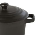 Cocotte individuelle noire mat avec couvercle Ø 10 cm 25 cl