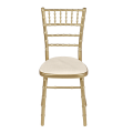 Chaise Bambou or assise écrue