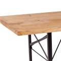 Table Wood rectangulaire 90 x 220 cm H 77 cm