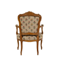 Fauteuil bohème motifs floraux vintage
