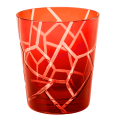 Gobelet Mélodie rouge Ø 8 cm H 9 cm 24 cl