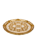 Dessous d'assiette Venezia blanc et doré Ø 32,5 cm