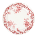 Petite assiette Vintage rouge rose