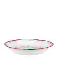 Plat creux Vintage rouge rose