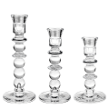 Lot de 3 bougeoirs boule Colonel en verre