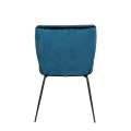 Chaise Dandy velours bleu