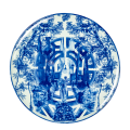Assiette de présentation Capri bleue Ø 32,5 cm