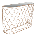 Console Filor cuivrée 32 x 110 cm H 78 cm