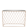 Console Filor cuivrée 32 x 110 cm H 78 cm