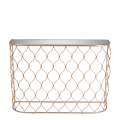 Console Filor cuivrée 32 x 110 cm H 78 cm