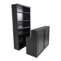 Etagère Cigare Club noir 40 x 80 cm H 120 cm