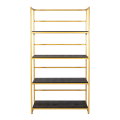 Etagère dorée et noire 40 x 100 cm H 180 cm