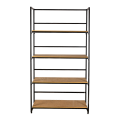 Etagère noire et bois 40 x 80 cm H 180 cm