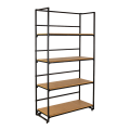 Etagère noire et bois 40 x 80 cm H 180 cm